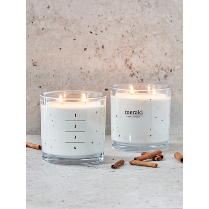 Scented Candle, Advent, Anjou Pear, White