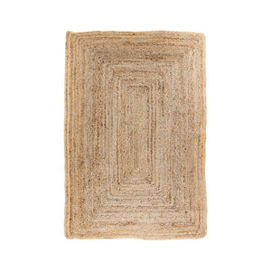 Bombay rug - blanket in braided jute, nature, 60x90 cm