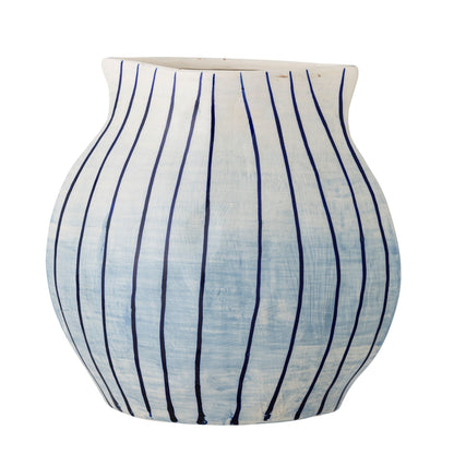 Bloomingville Esra Vase, Blue, Stoneware