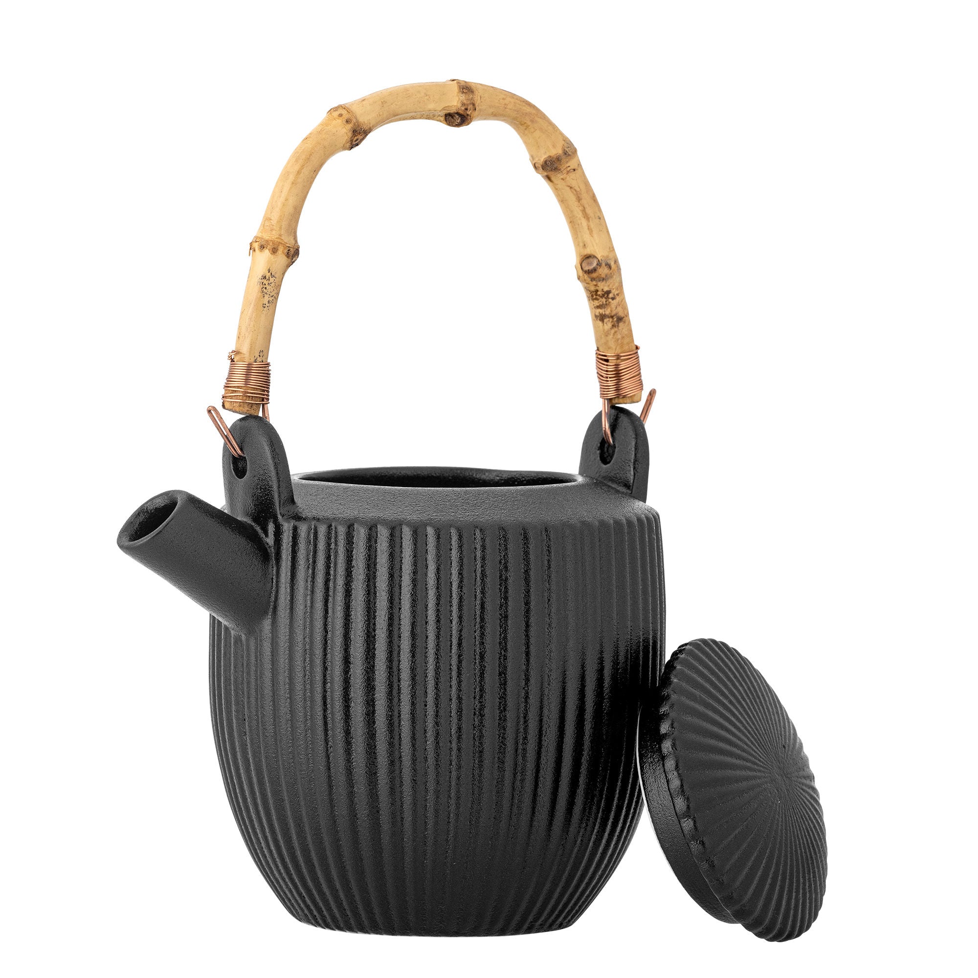 Bloomingville neri teapot, black, stoneware