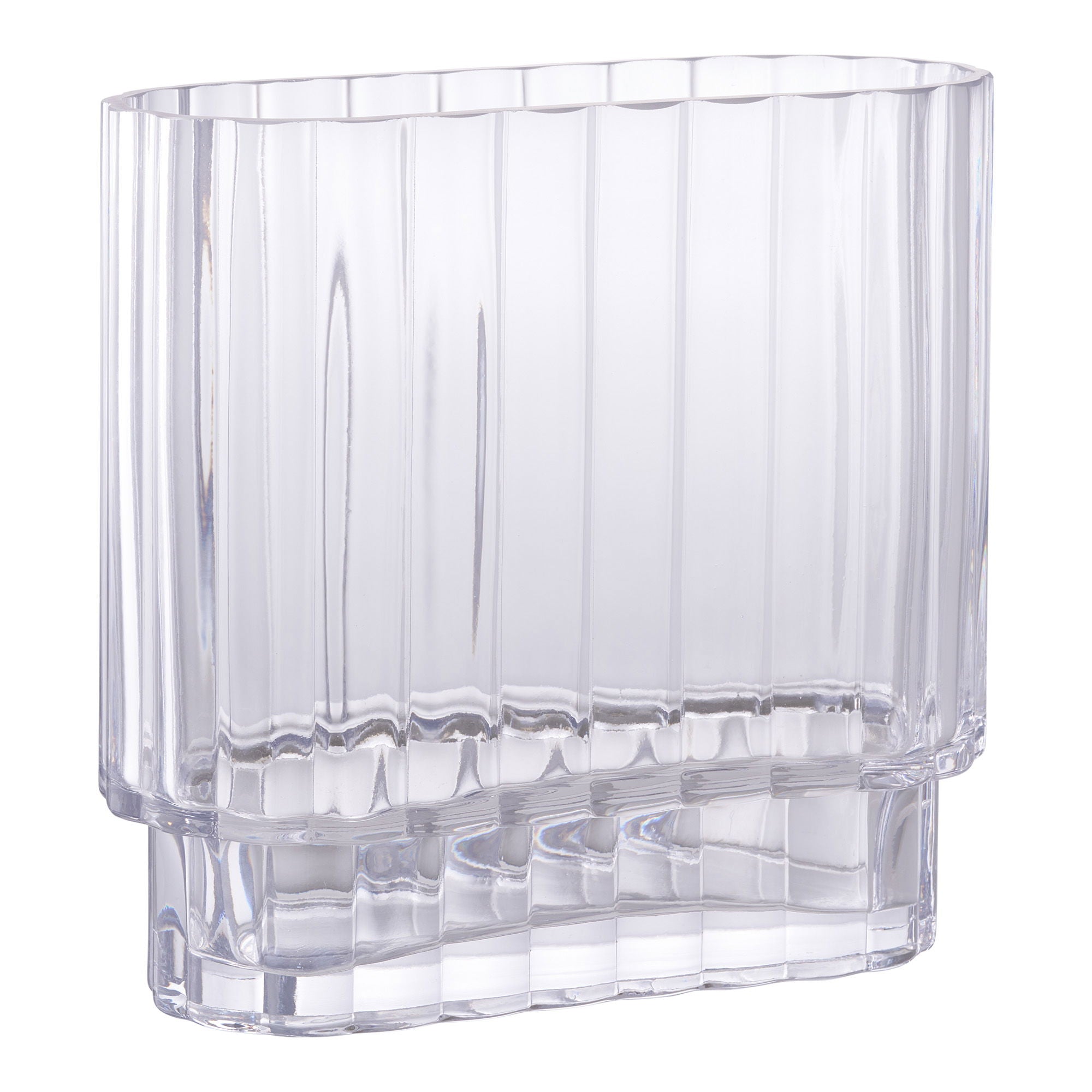 Vase, glass, clear&lt;br&gt;20x9x19.5 cm