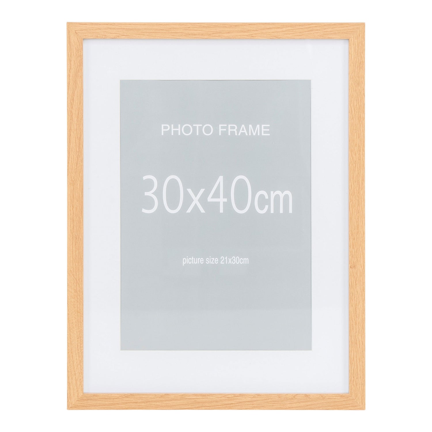 Frame Display, 7 pcs. Black and 8 pcs. Nature 30x40 cm