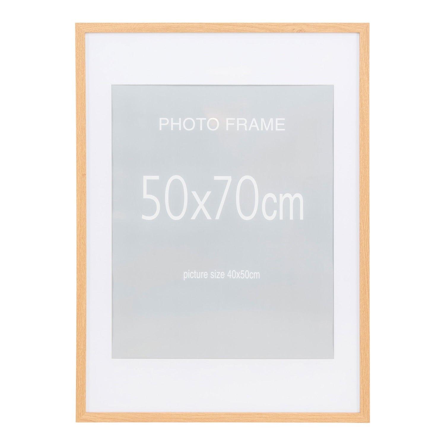 Frame Display, 7 pcs. Black and 8 pcs. Nature 50x70 cm