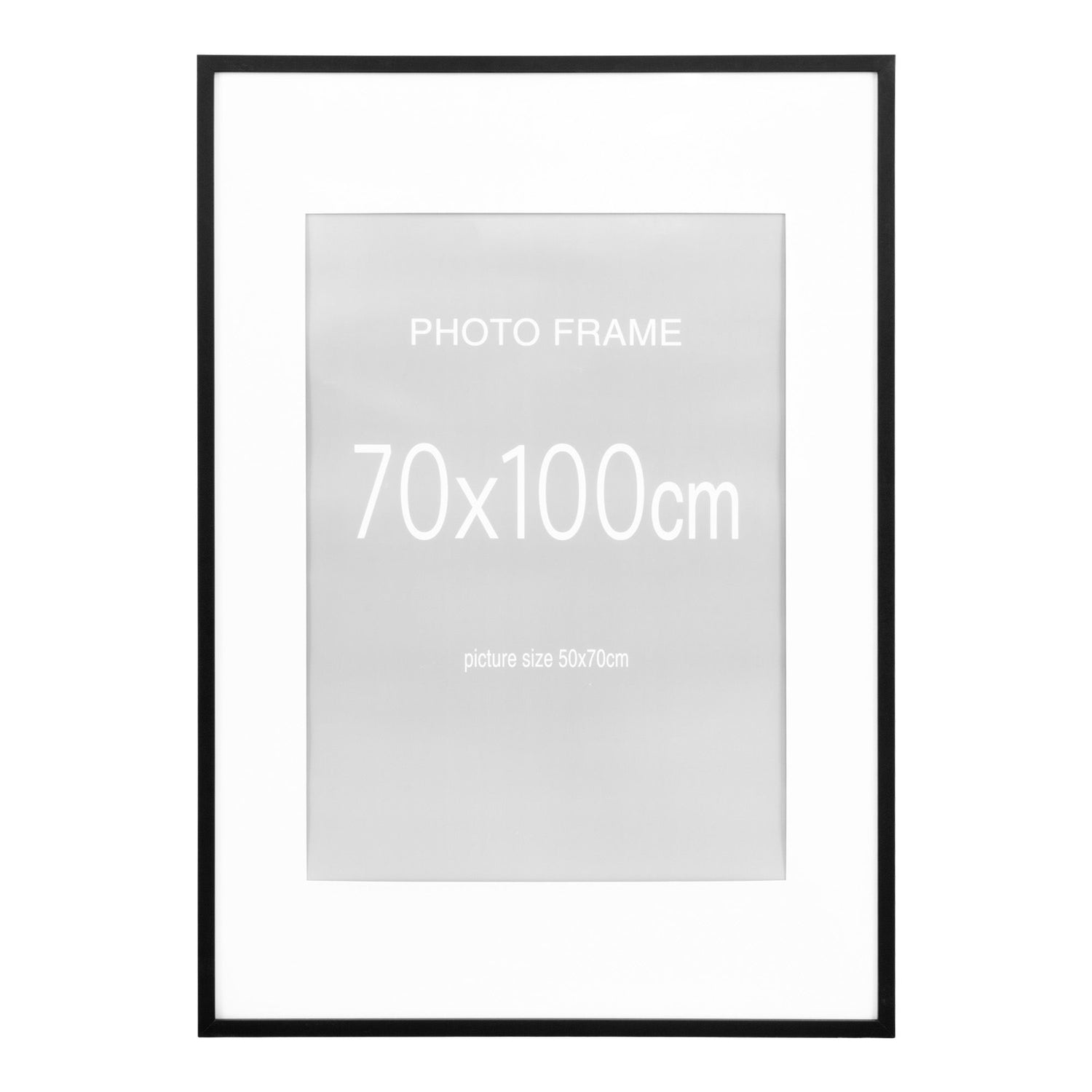 Frame Display, 7 pcs. Black and 8 pcs. Nature 70x100 cm