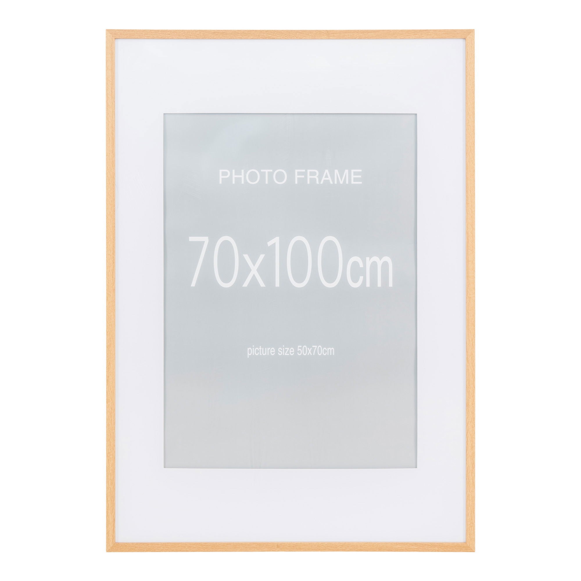 Frame Display, 7 pcs. Black and 8 pcs. Nature 70x100 cm