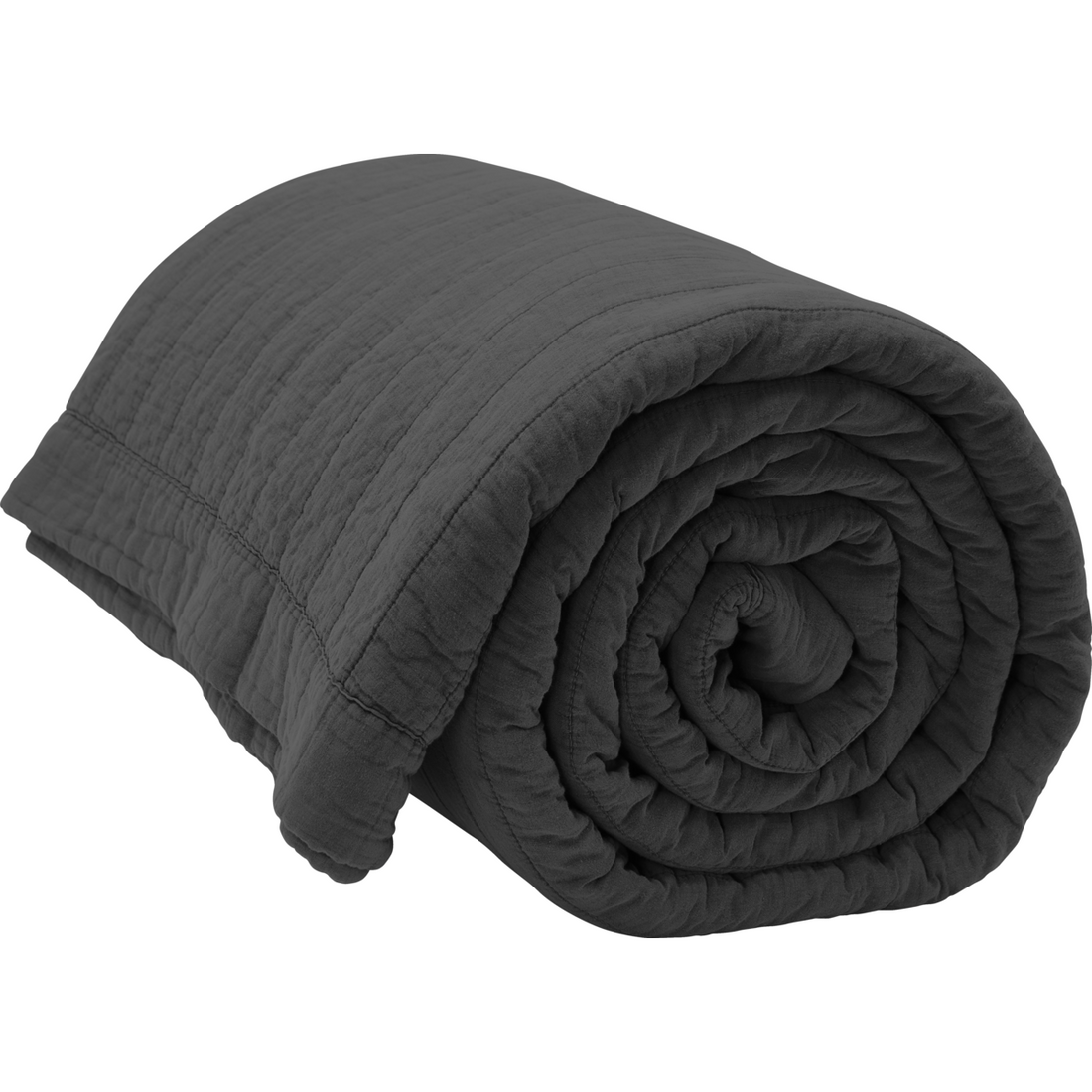 Quilted bedspread, bnmagnhild, coal