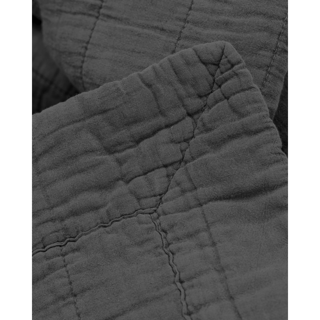 Quilted bedspread, bnmagnhild, coal