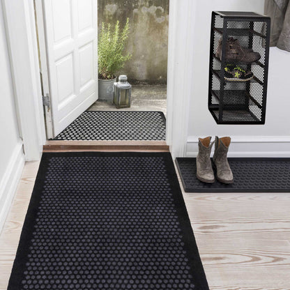 Floor mat 90 x 200 cm - dots/black