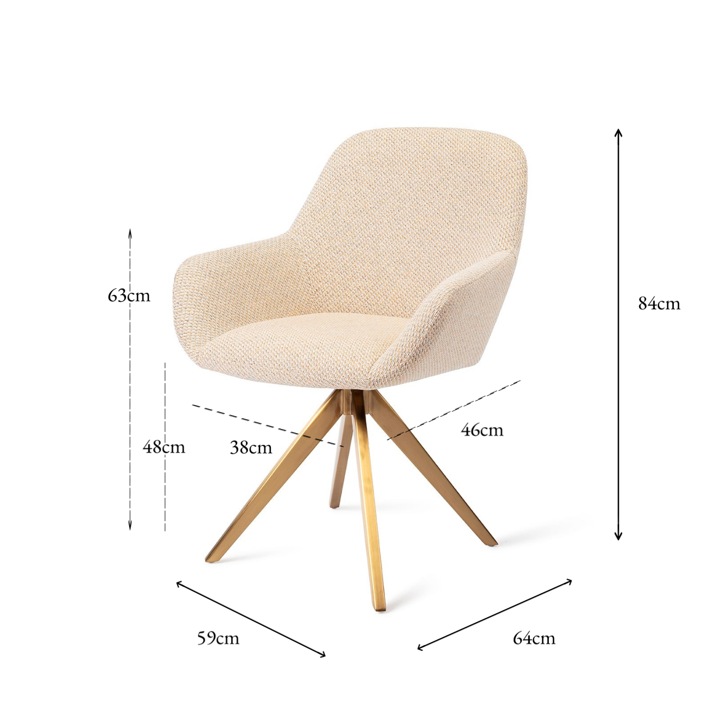 Kushi Dining Chair Trouty Tinge