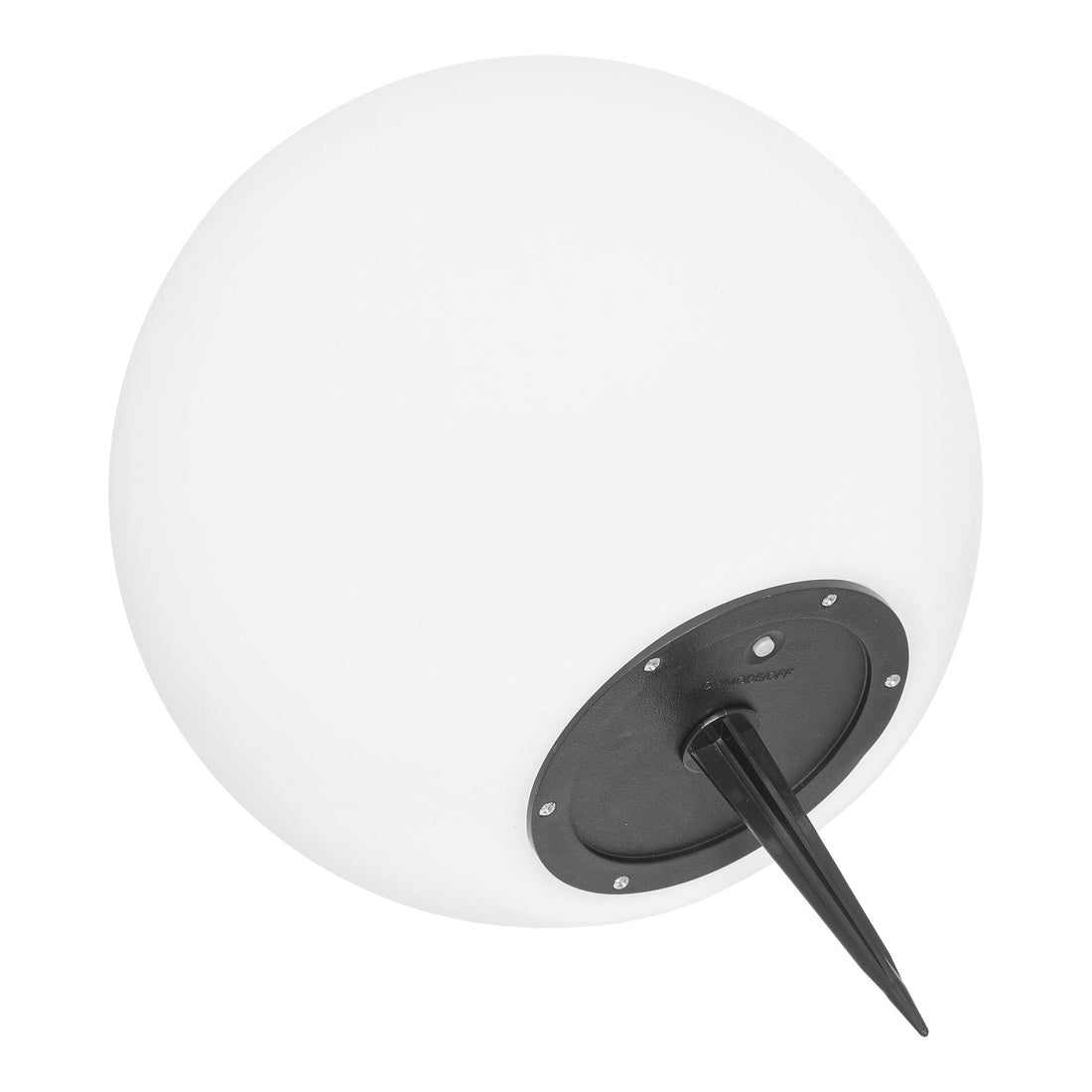 Lamp, white, integrated solar cell&lt;br&gt;Ø25 cm