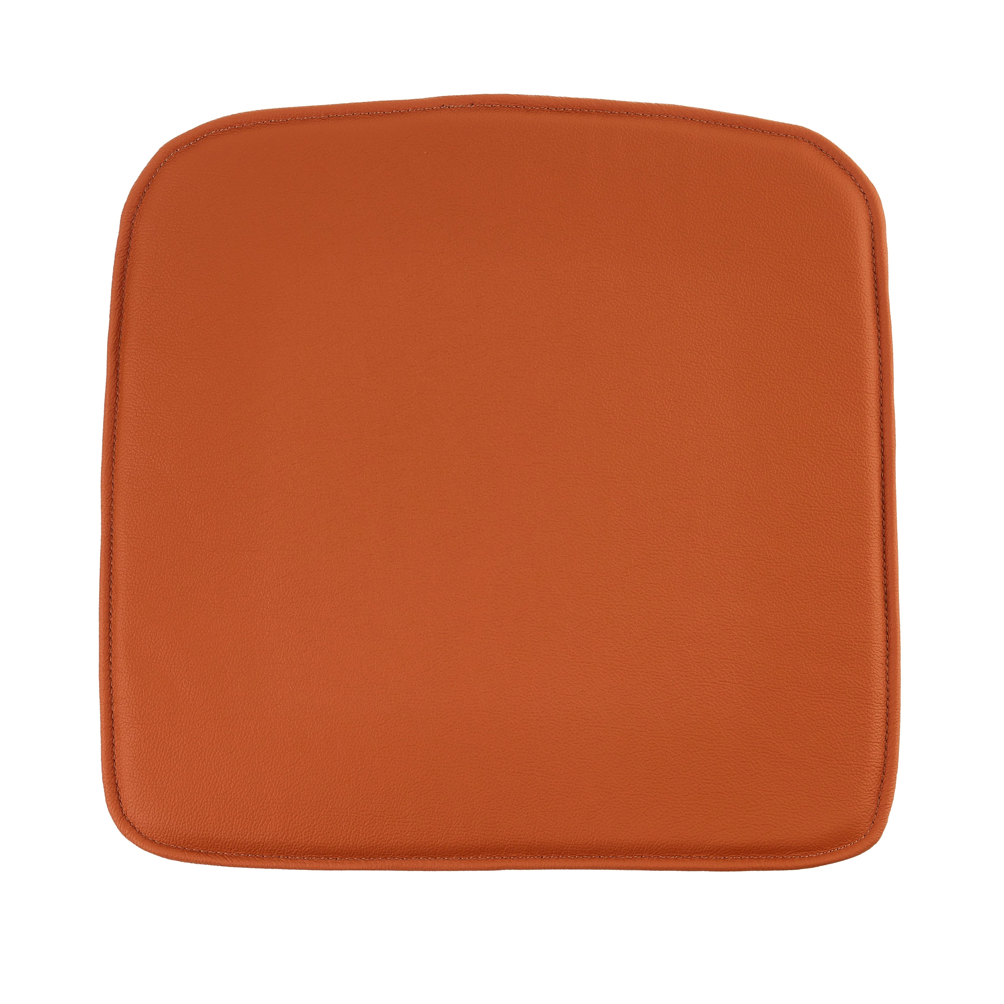 Luxury cognac leather cushion to the muuto fiber armchair chair