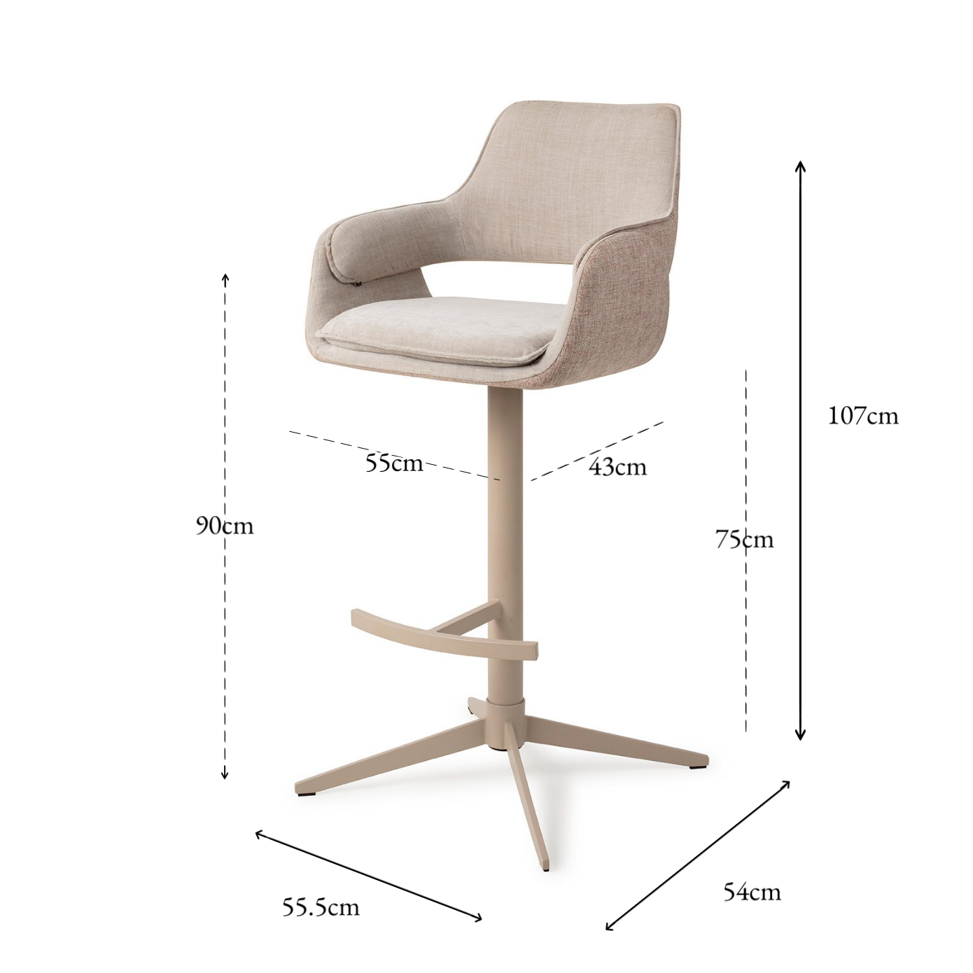 OKETO BAR CHAIR OPERATIONWOOD DRIVE