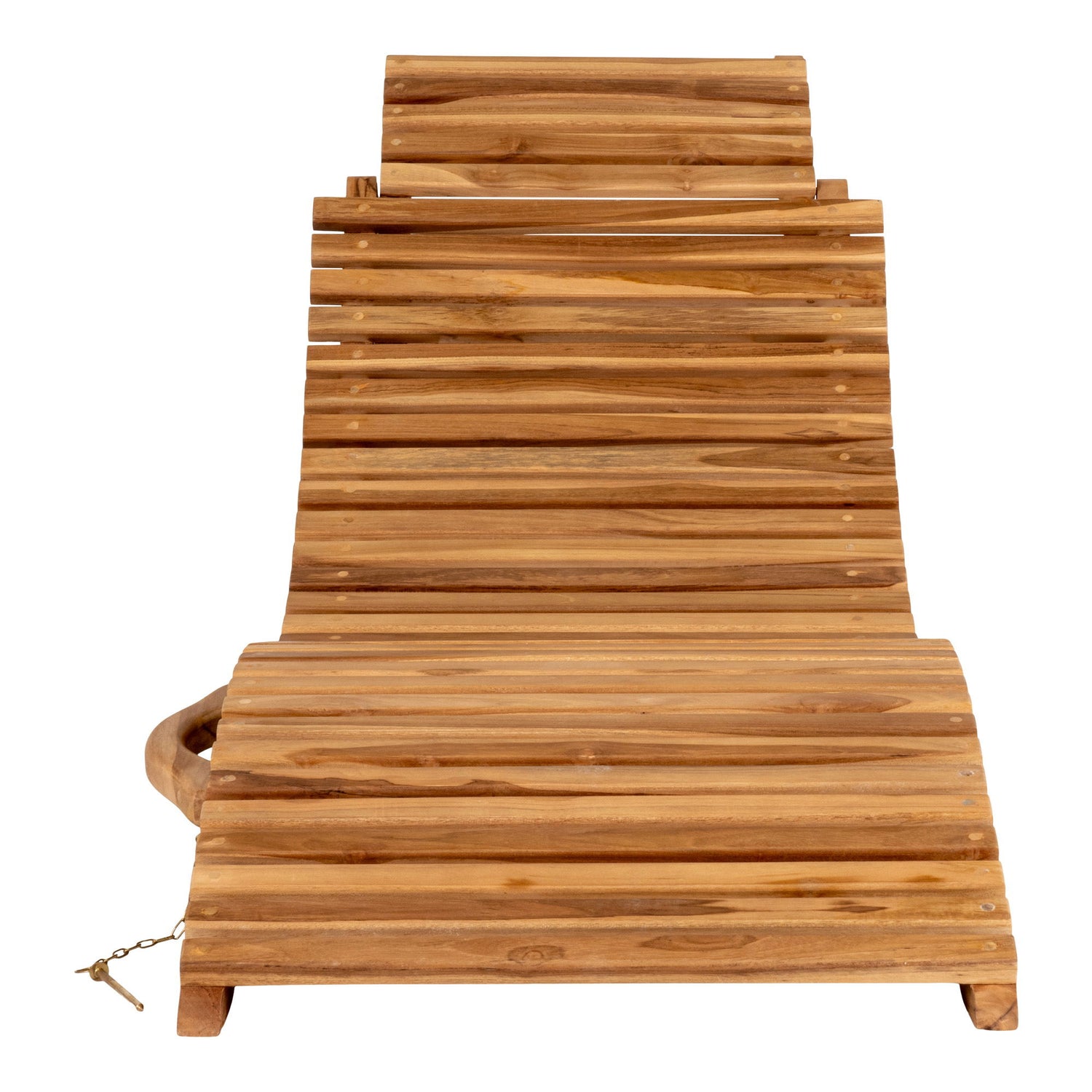 Arrieta teak sun lounger - sun lounger in teak, nature