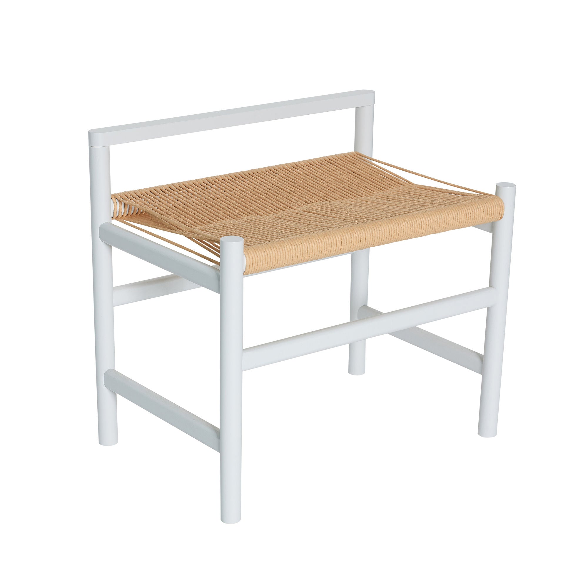 Hübsch heritage bench small light gray