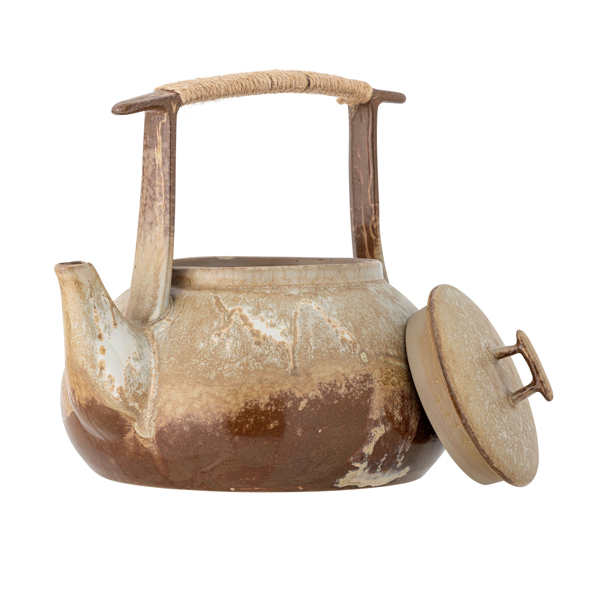 Bloomingville ikigai teapot, brown, stoneware