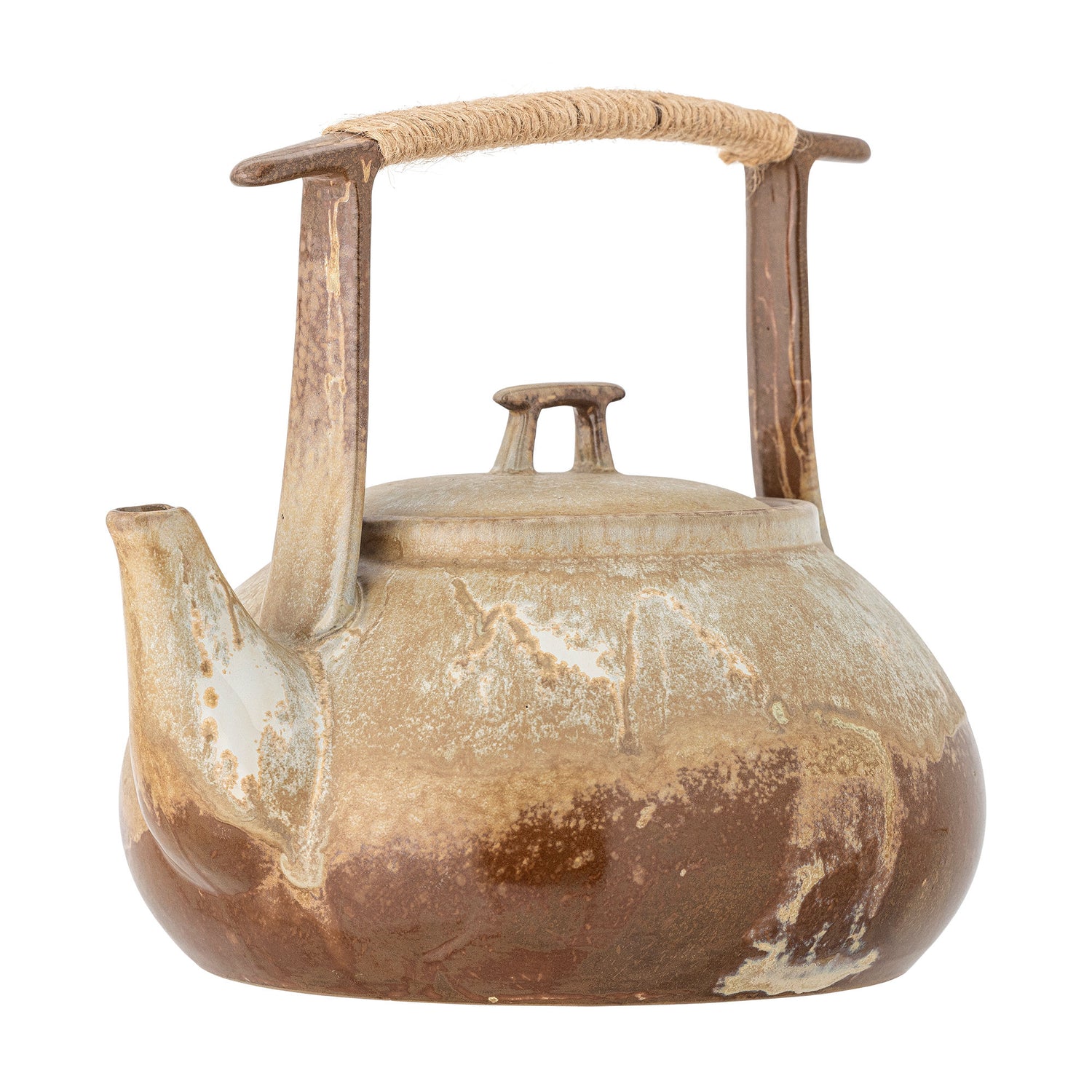 Bloomingville ikigai teapot, brown, stoneware