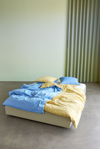 Hübsch AKI bedding 80/220 blue/yellow