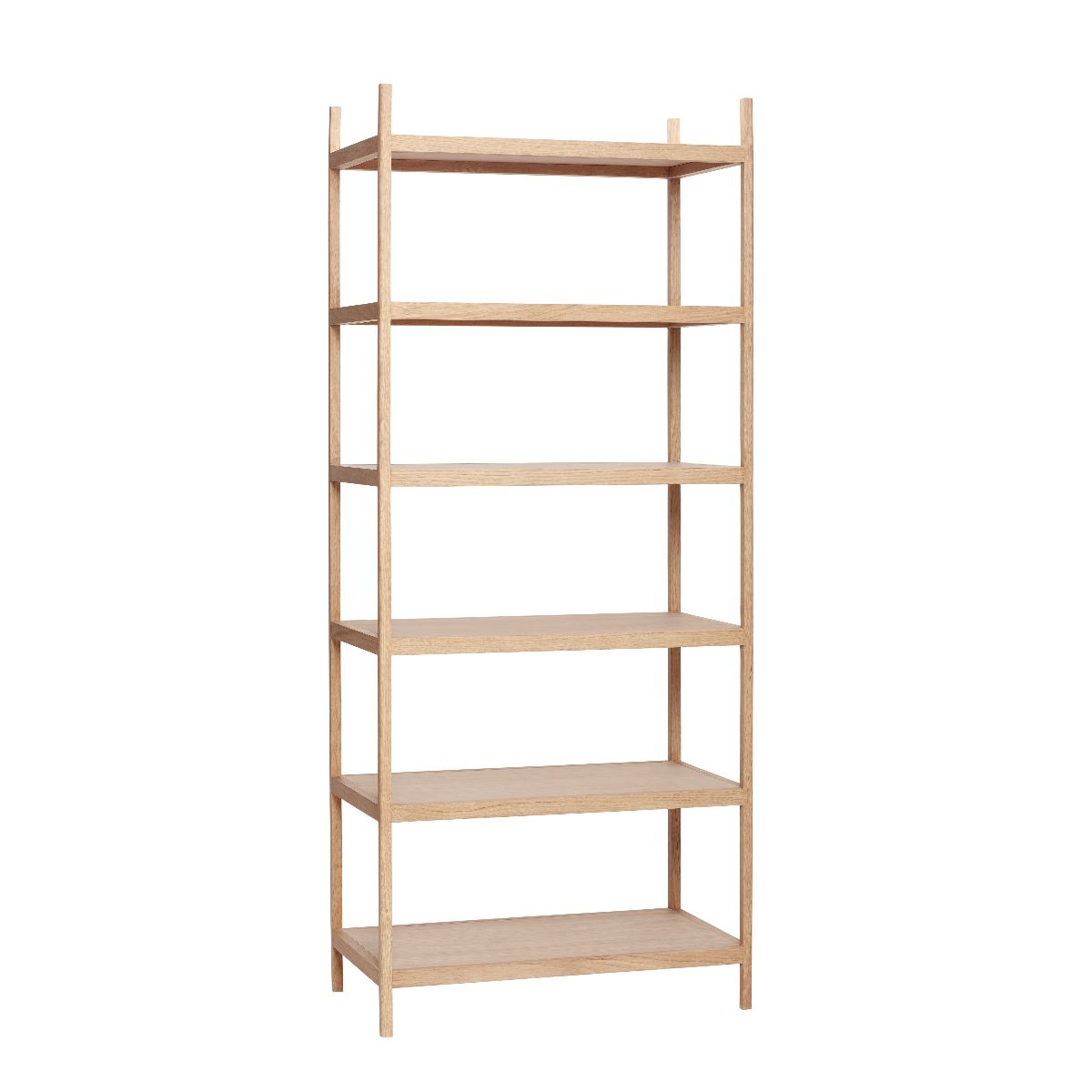 Hübsch - Shelf M/6 Shelves, Oak, FSC - 80x45xH190cm