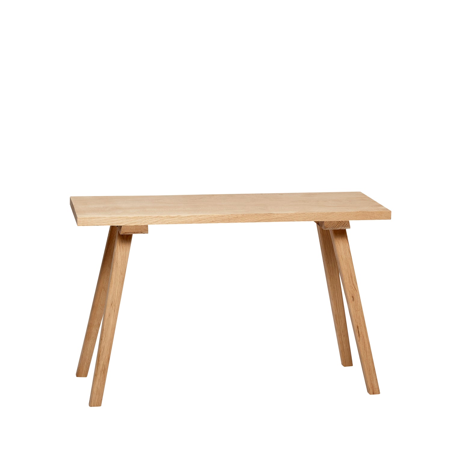 Hübsch - bench, oak, FSC, nature - 80x27xH48cm