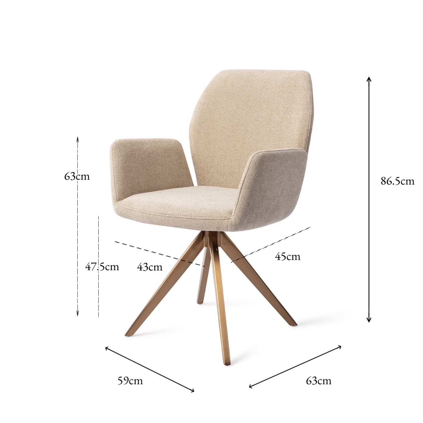 Misaki Dining Chair Funky Fudge