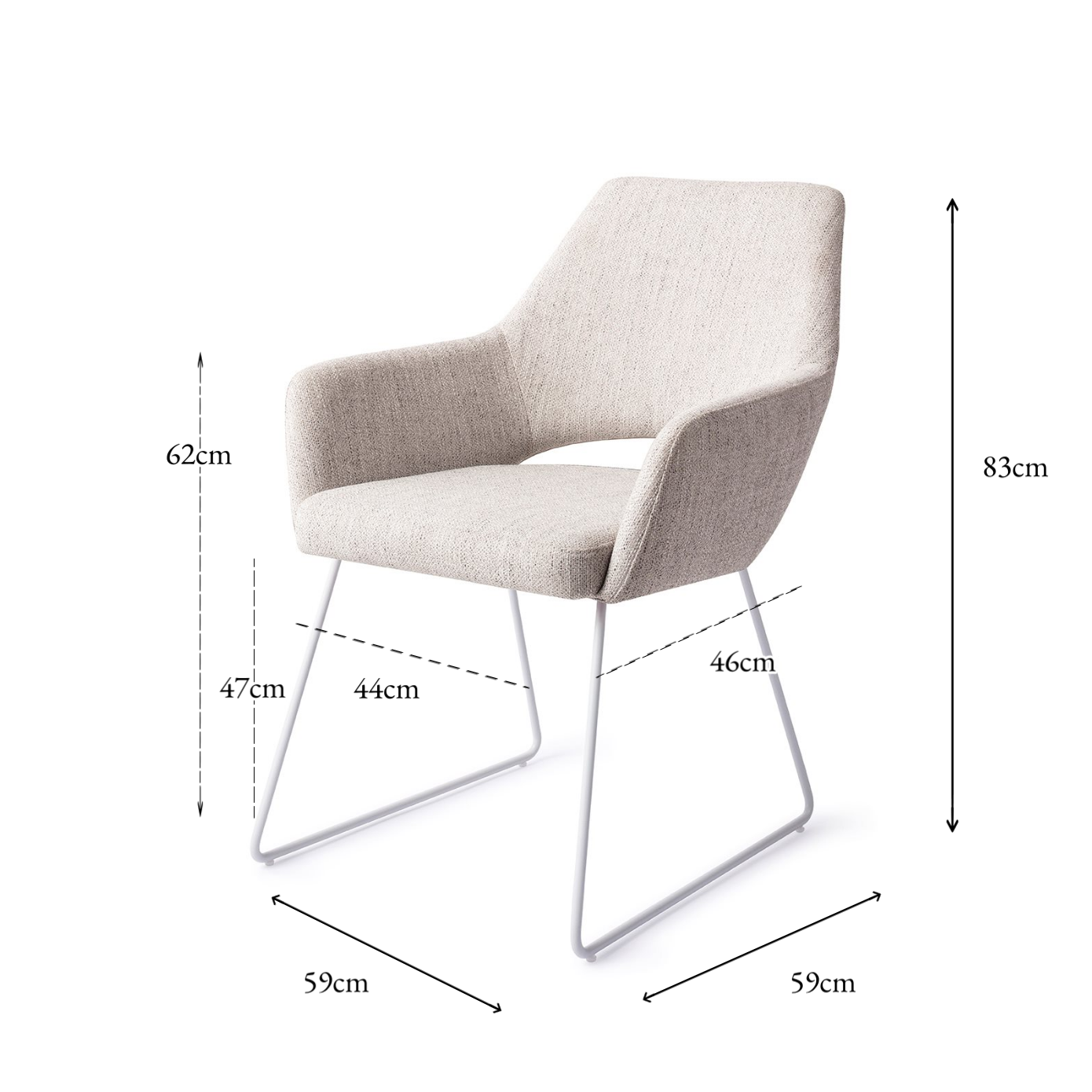 Yanai Dining Chair Pigeon