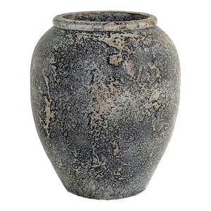 Capelo decorative jar - Terracotta jar, gray, Ø44x49 cm