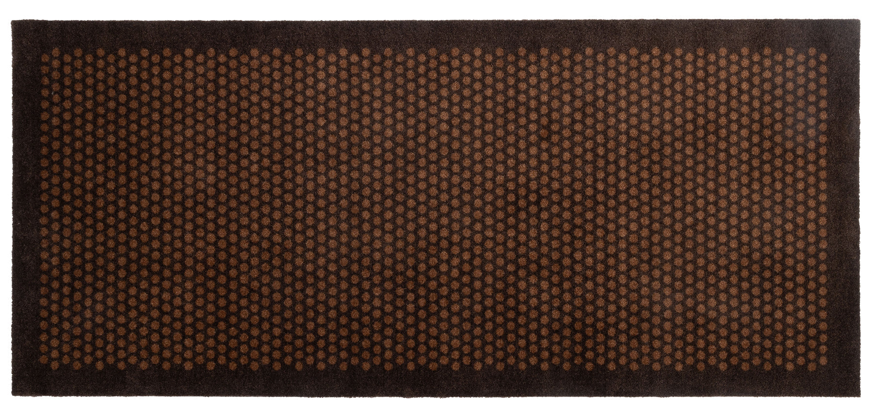 News - Carpet/had 90 x 200 cm - Dot/Cognac -Dark Brown