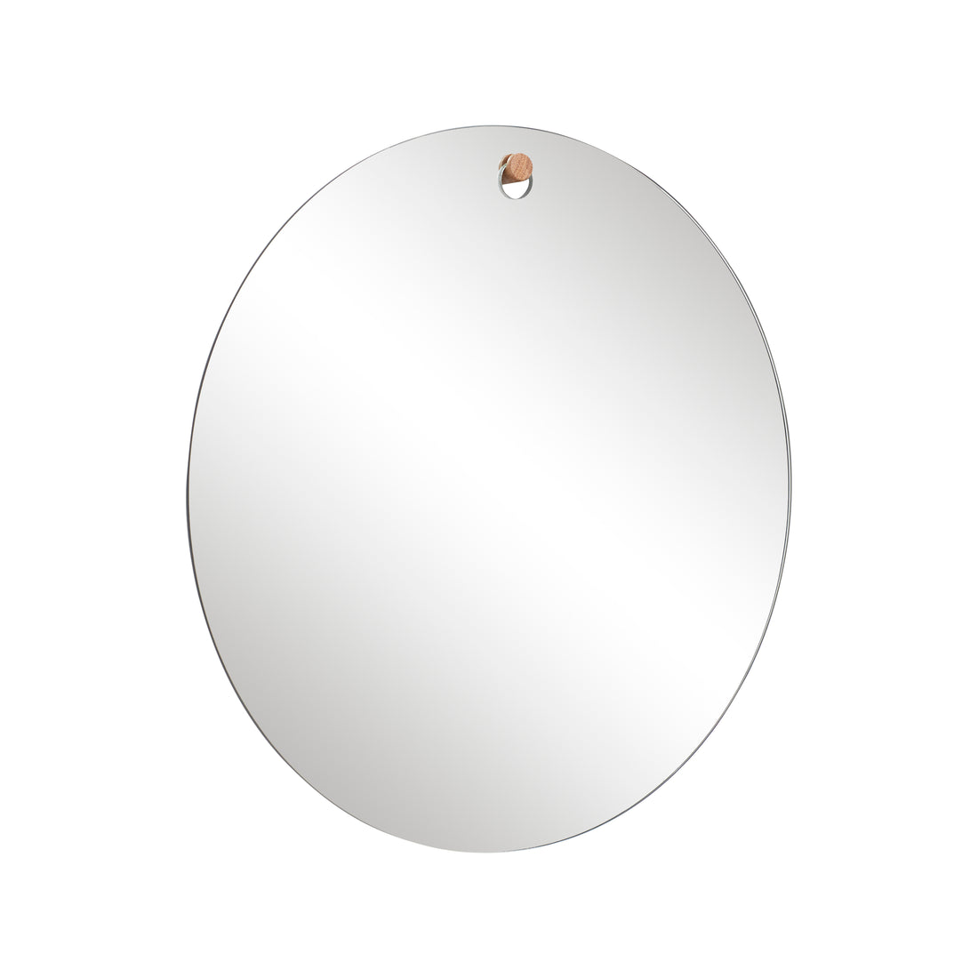 Hübsch - wall mirror w/hole, hook, round - Ø50