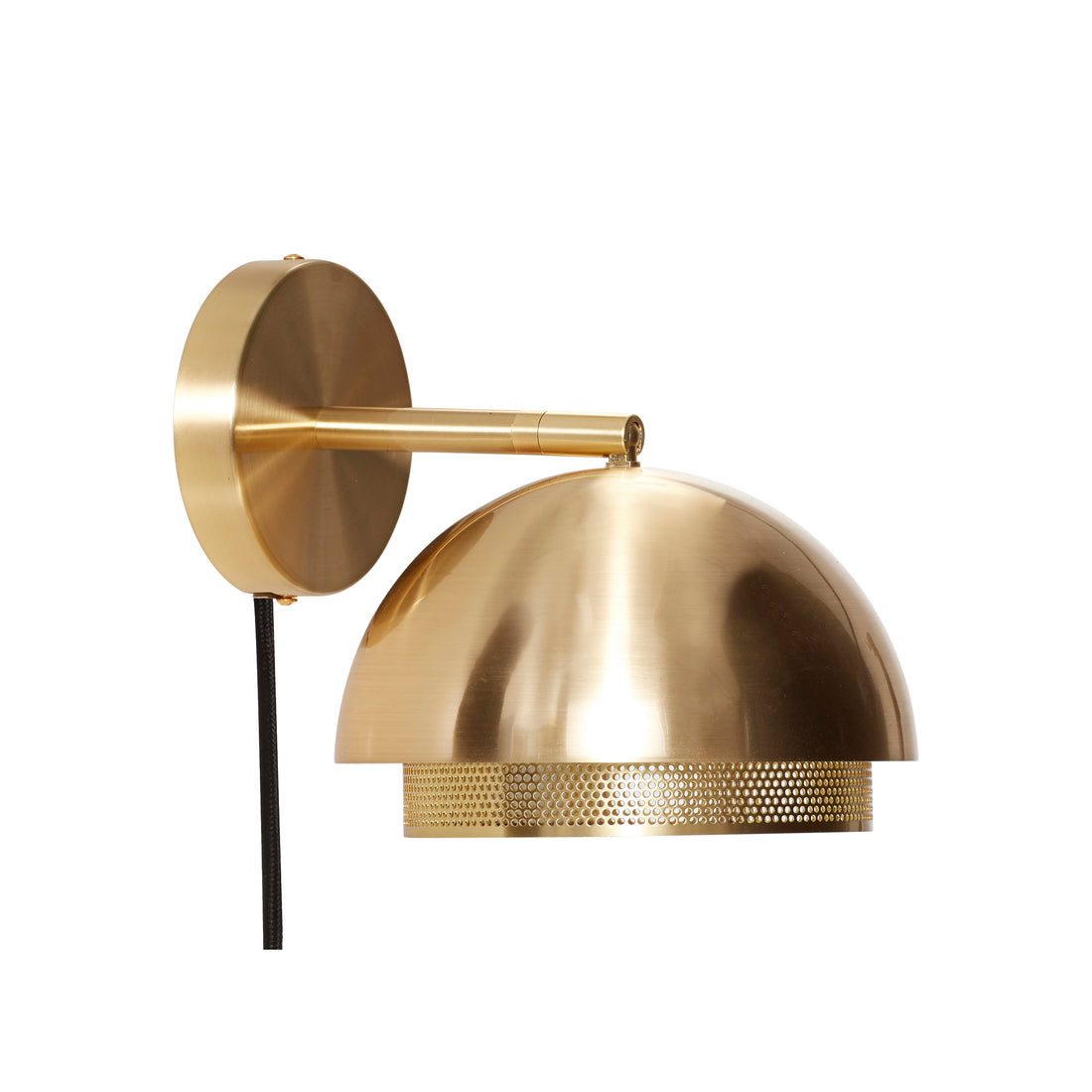 Hübsch Edge Wall lamp brass color