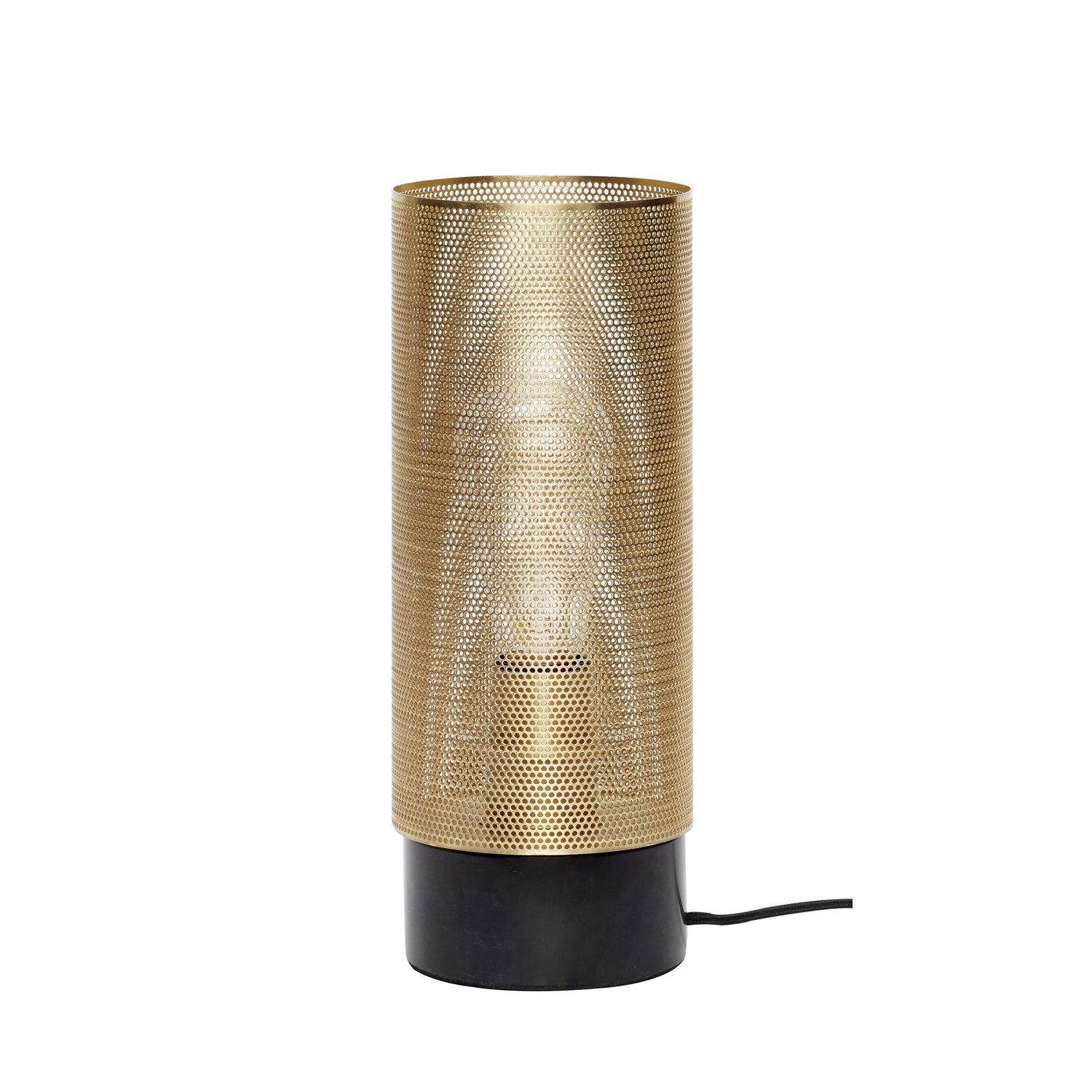 Hübsch Edge table lamp brass color/black