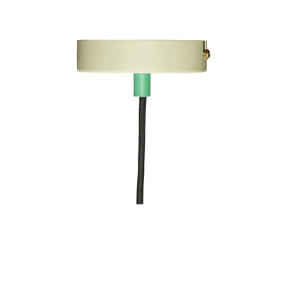 Hübsch - lamp, metal, brown/yellow/green - Ø35XH38cm