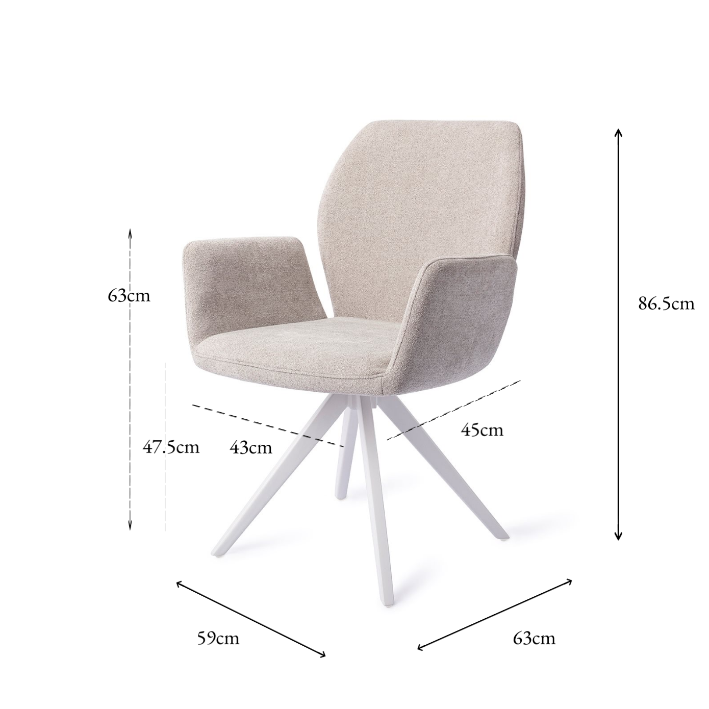 Misaki Dining Chair Pretty Plaster