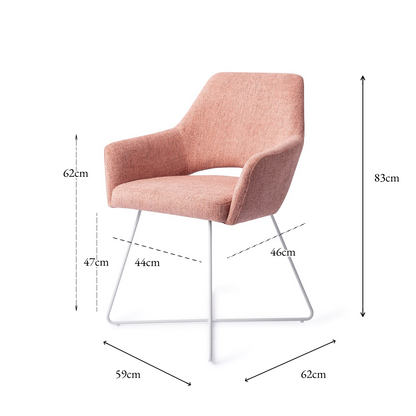 Yanai Dining Chair Pink Punch