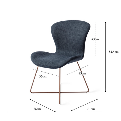 Moji Dining Chair Mystic Marine