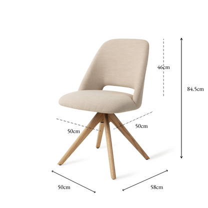 Sasue Dining Chair Ecru Through and Through