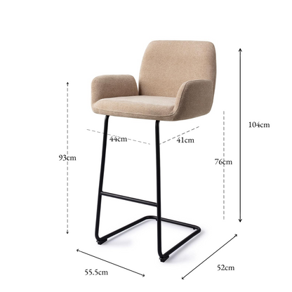 Misaki Bar Chair Funky Fudge