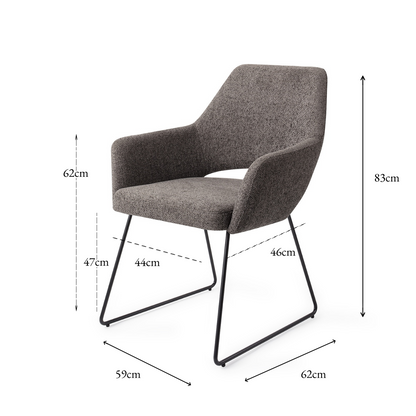 Yanai Dining Chair Amazing Gray