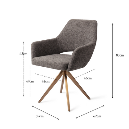 Yanai Dining Chair Amazing Gray