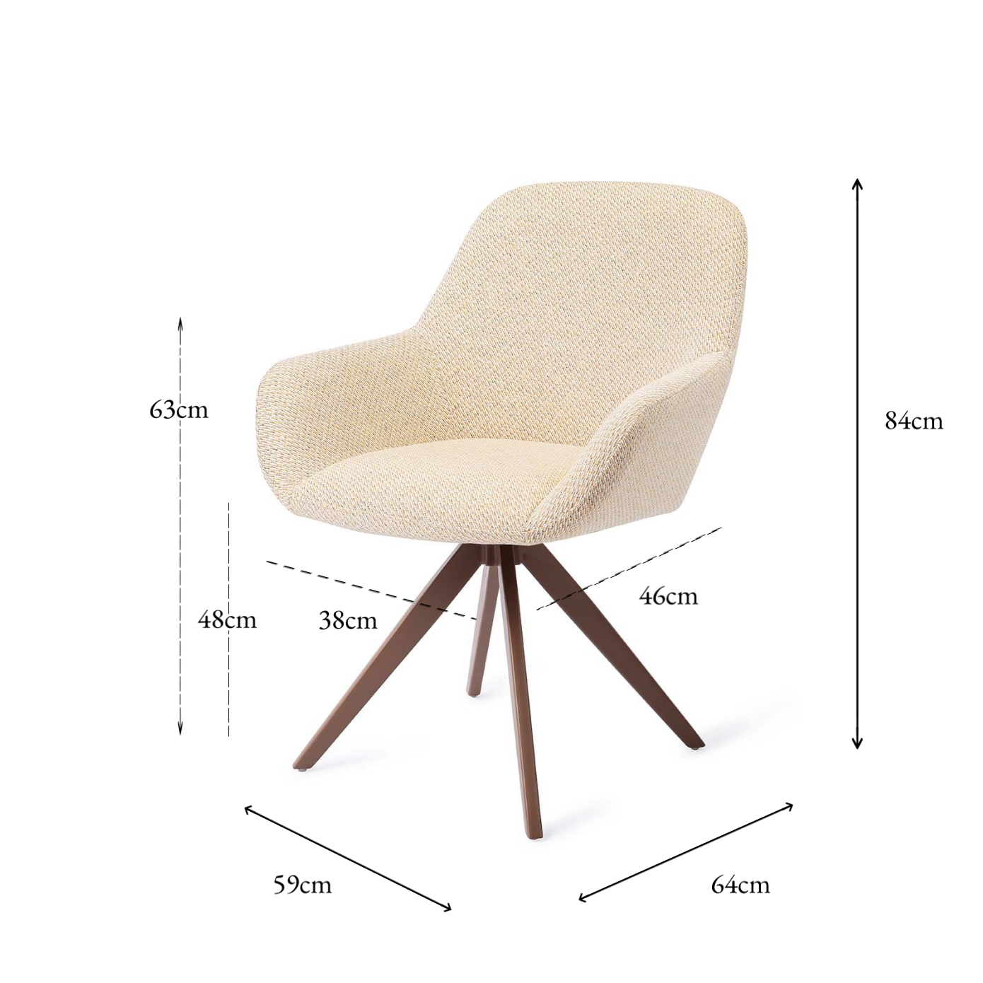 Kushi Dining Chair Trouty Tinge