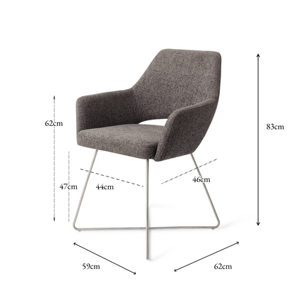 Yanai Dining Chair Amazing Gray