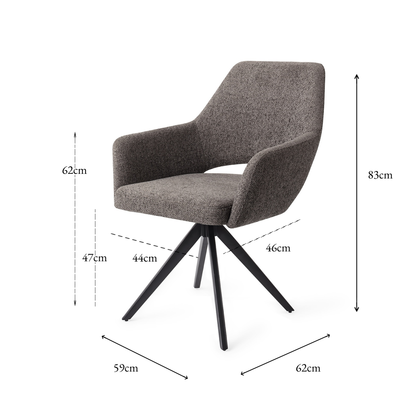 Yanai Dining Chair Amazing Gray