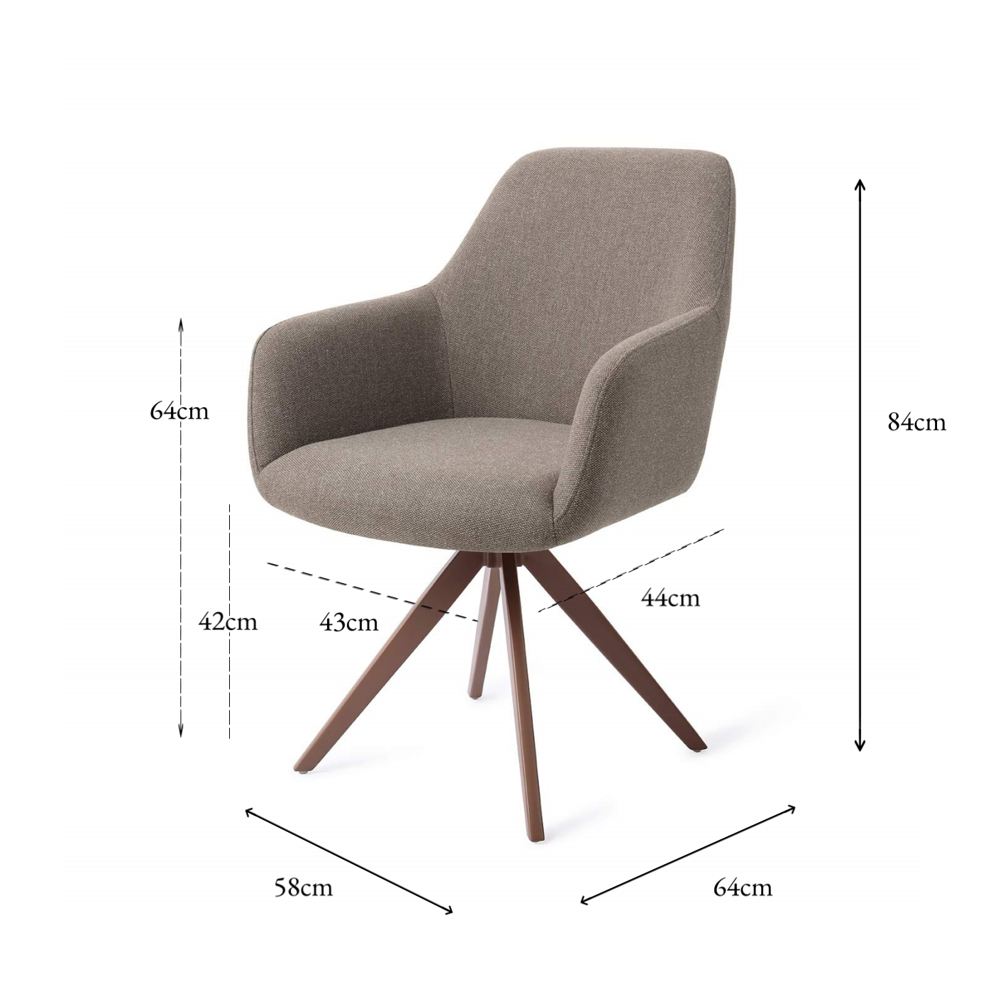 Hiroo Dining Chair Foggy Fusion