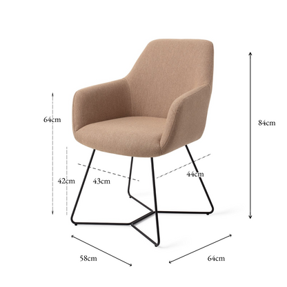 HIROO DINING CHAIR WHISPER WHEAT