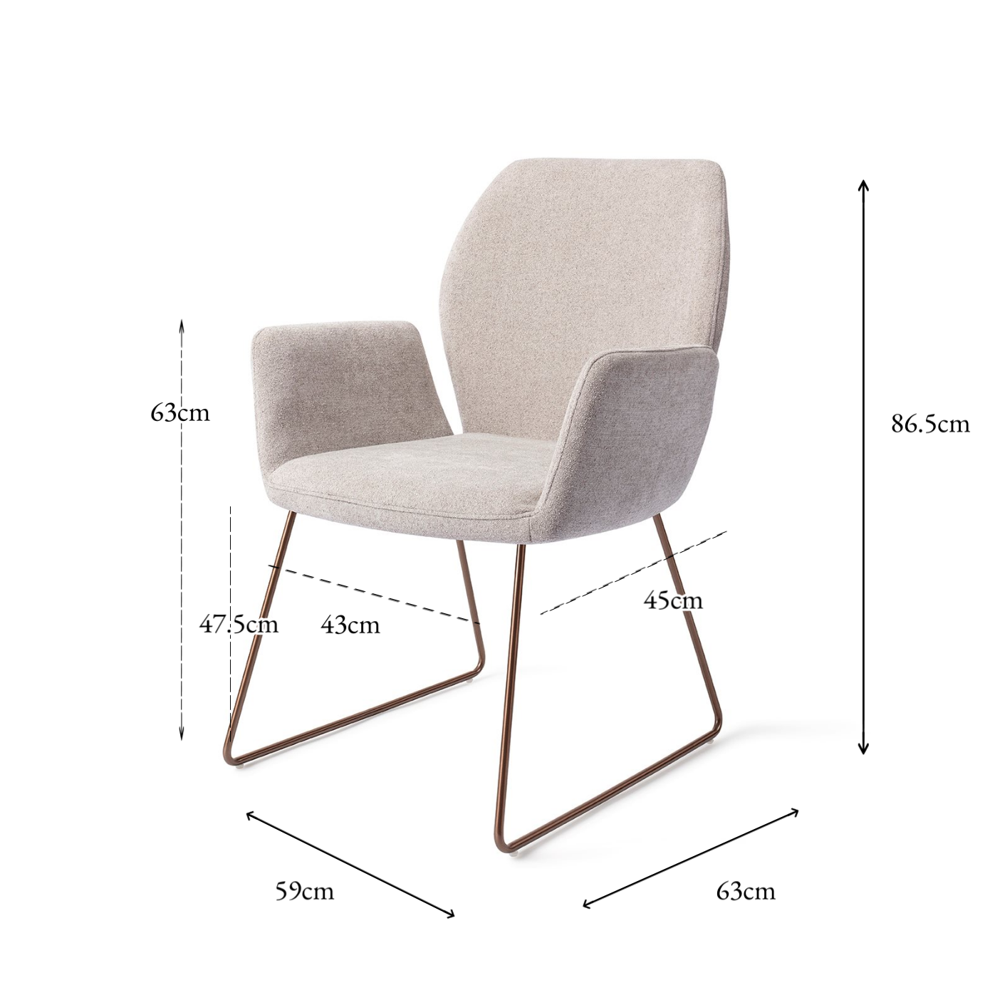 Misaki Dining Chair Pretty Plaster