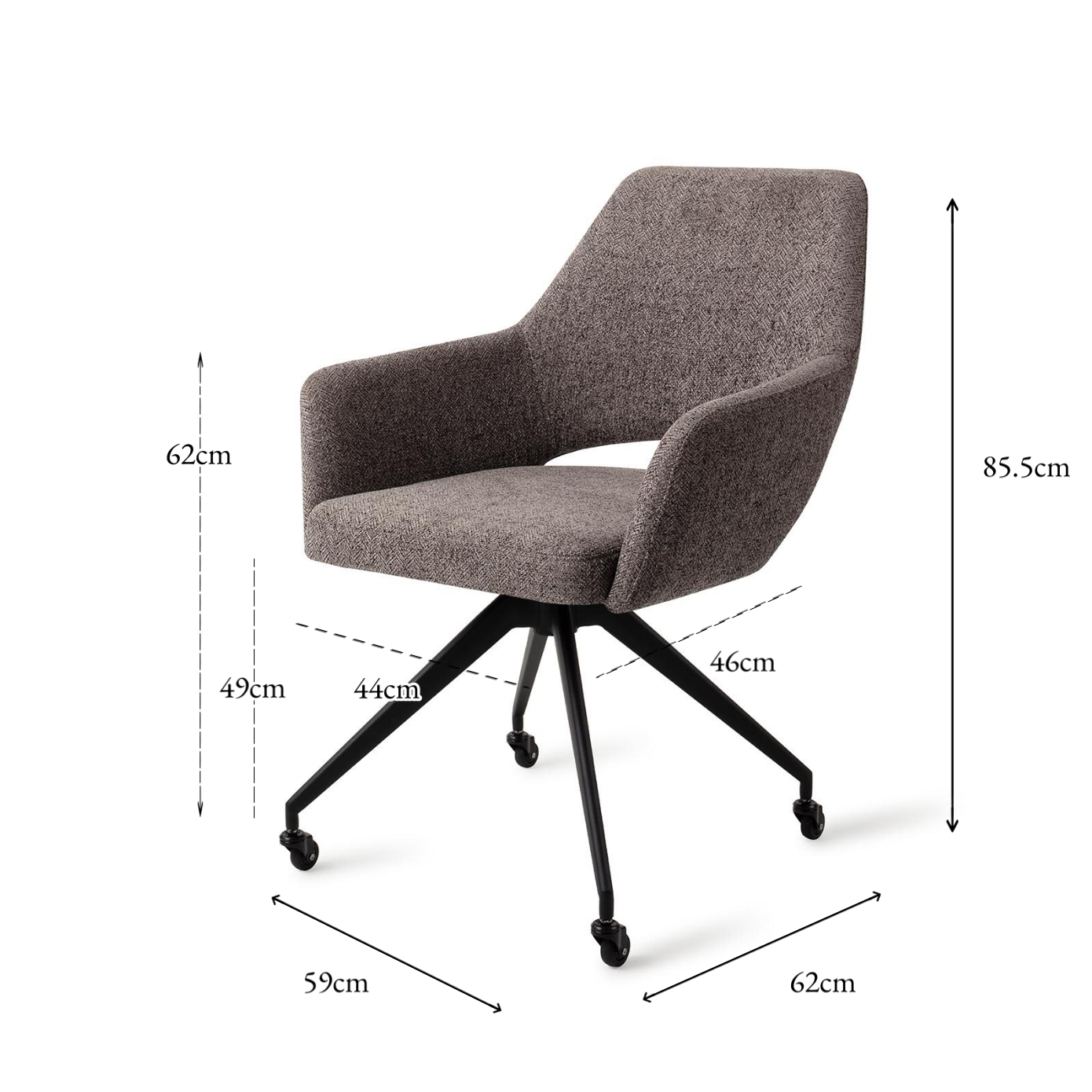 Yanai Dining Chair Amazing Gray