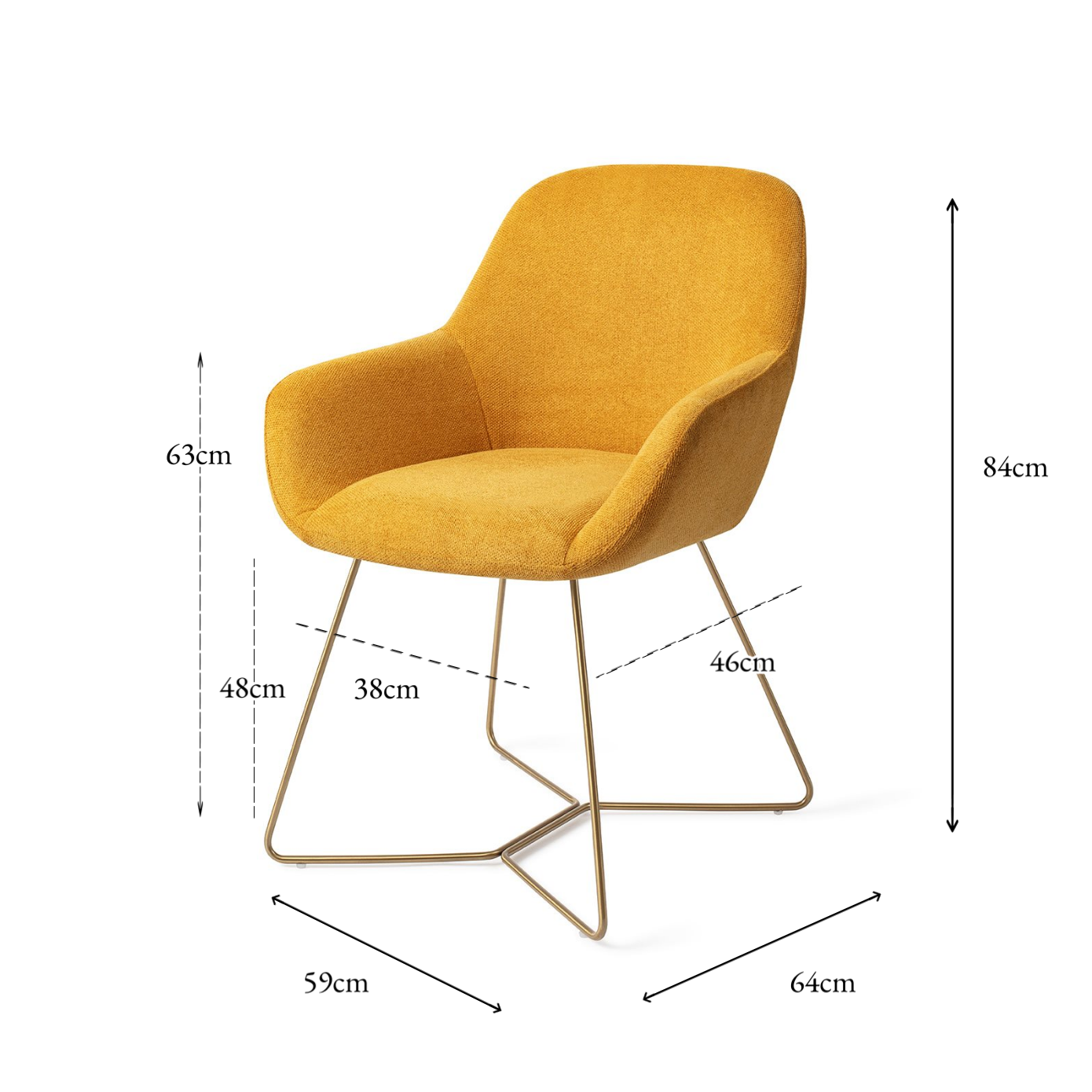 Kushi Dining Chair Sweet Corn