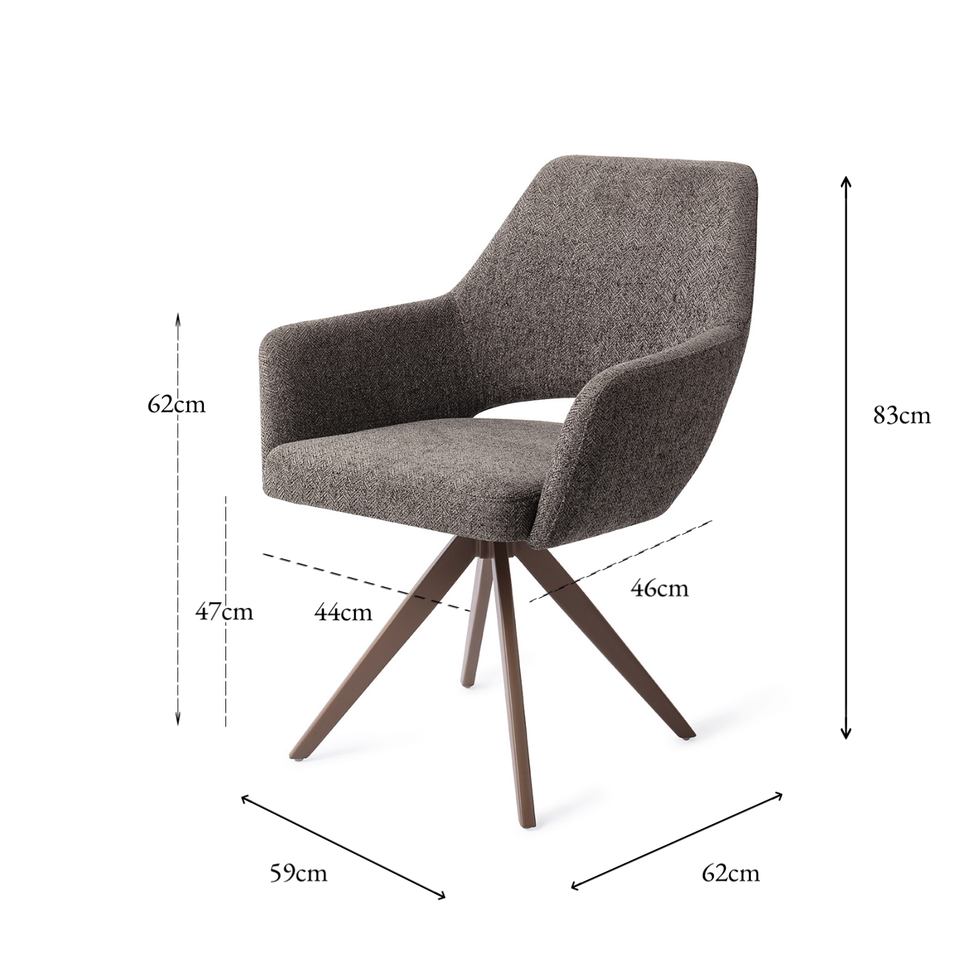 Yanai Dining Chair Amazing Gray