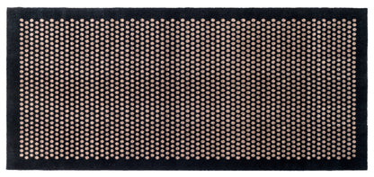 Floor mat 90 x 200 cm - dots/black sand