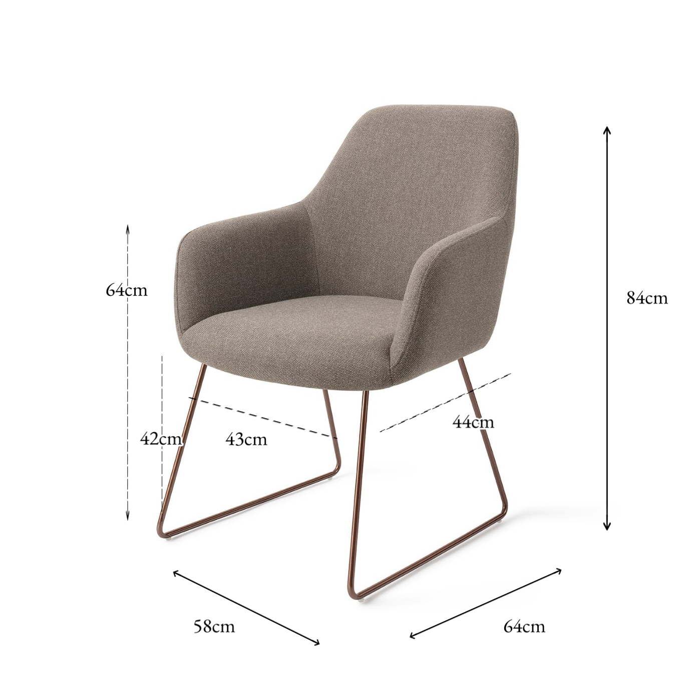 Hiroo Dining Chair Foggy Fusion