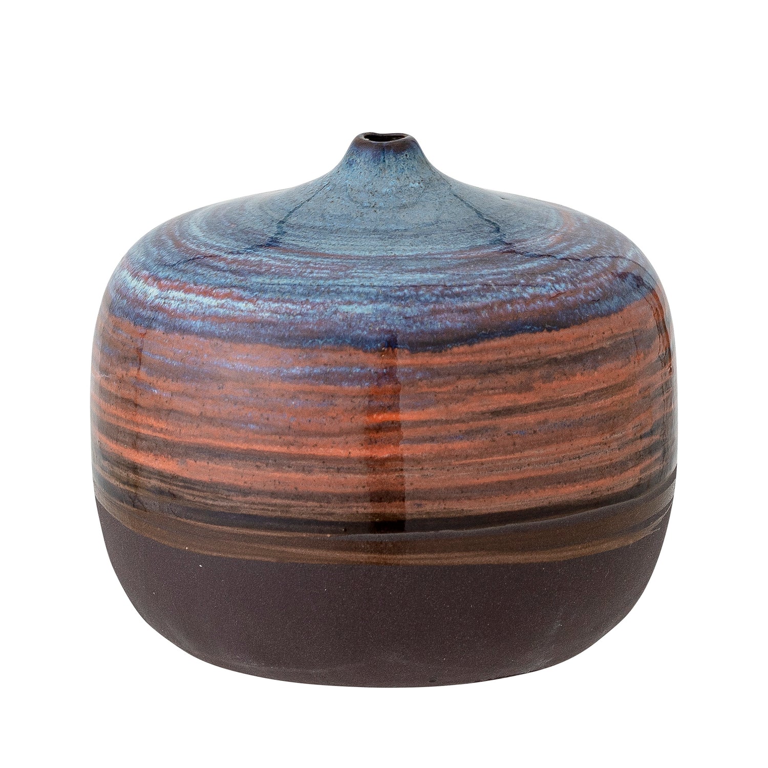 Maes vase, blue, stoneware